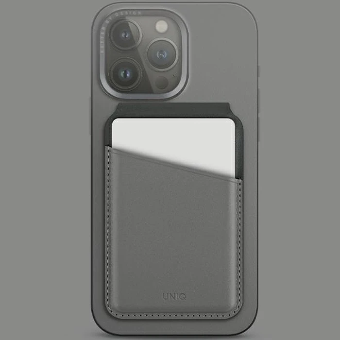 UNIQ Lyden DS RFID magnetic wallet with stand function charcoal grey-black