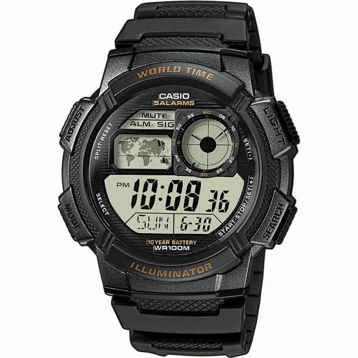 Ανδρικό Ρολόι Casio AE-1000W-1AVEF Μαύρο Γκρι (? 43 mm) (? 45 mm)