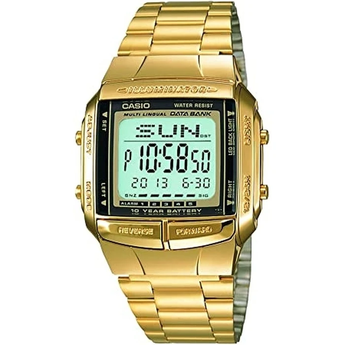 Ρολόι Ανδρικό Casio DATABANK Χρυσό (? 38 mm)