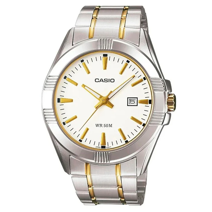 Casio Ανδρικά Ρολόγια MTP-1308SG-7A Ασημί