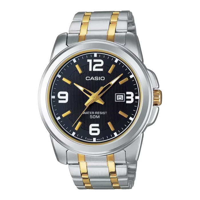 Casio Ανδρικά Ρολόγια MTP-1314SG-1A Ασημί