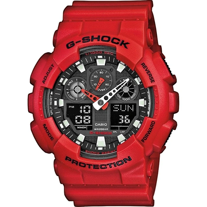 Ρολόι Ανδρικό Casio G-Shock GA-100B-4AER Μαύρο (? 55 mm)