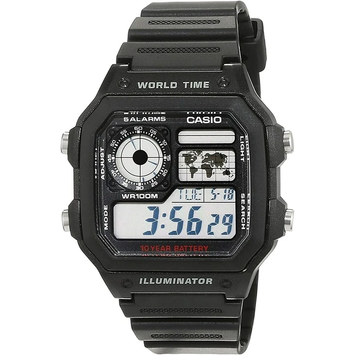 Ρολόι Ανδρικό Casio AE-1200WH-1AVEF Μαύρο