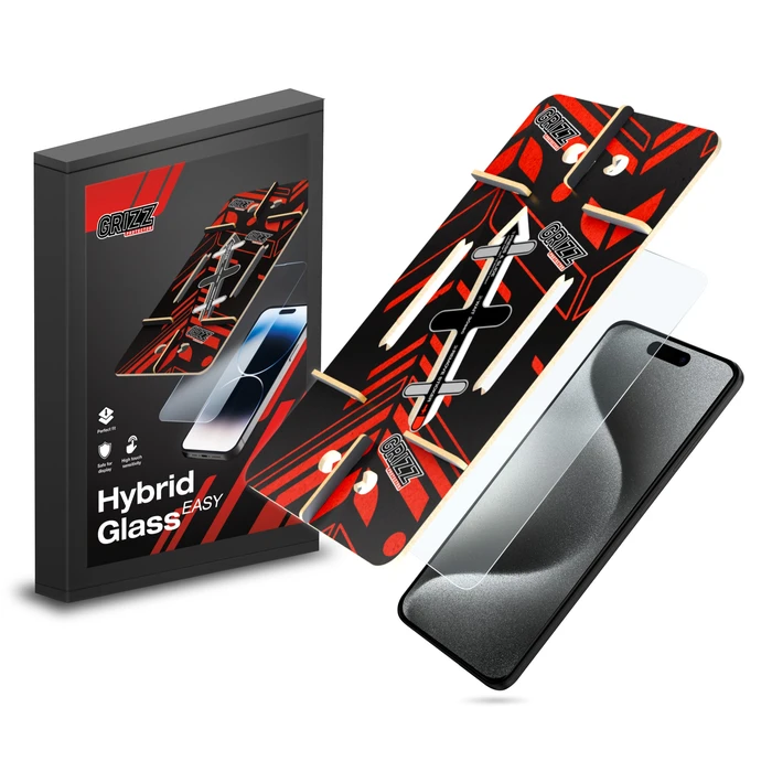 GrizzGlass HybridGlass Easy Apple iPhone 15 Pro Max