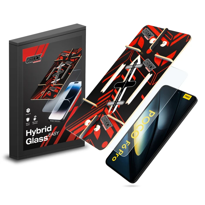 GrizzGlass HybridGlass Easy Xiaomi POCO F6 Pro