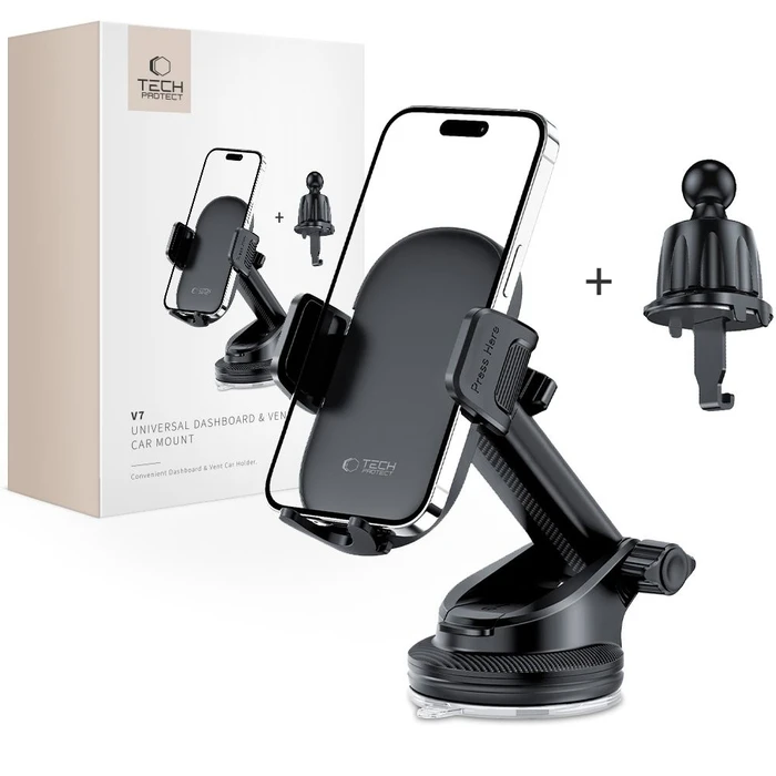 Tech-Protect V7 Universal Dashboard & Vent Car Mount Black