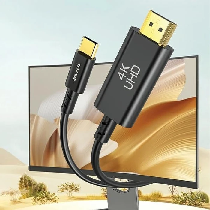 AWEI CL-212T cable USB-C / HDMI 4K@30HZ black