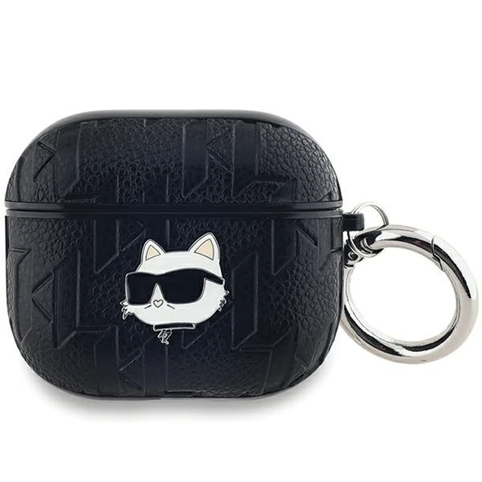 Karl Lagerfeld KLA3PGCHPK Apple AirPods 3 cover Monogram Choupette Head black