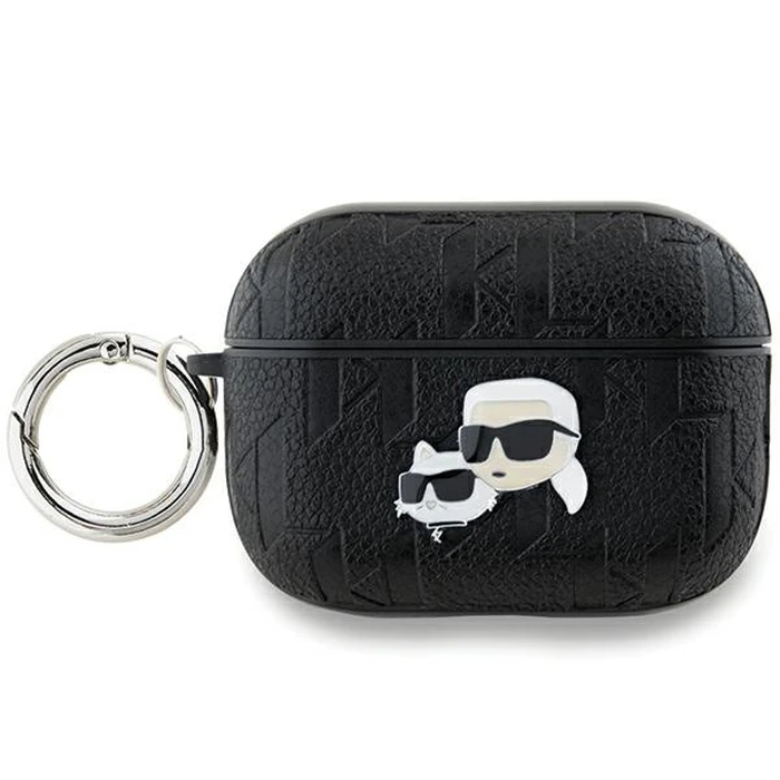 Karl Lagerfeld KLAP2PGKCPK Apple AirPods Pro (2 gen) cover Monogram Karl & Choupette Head black
