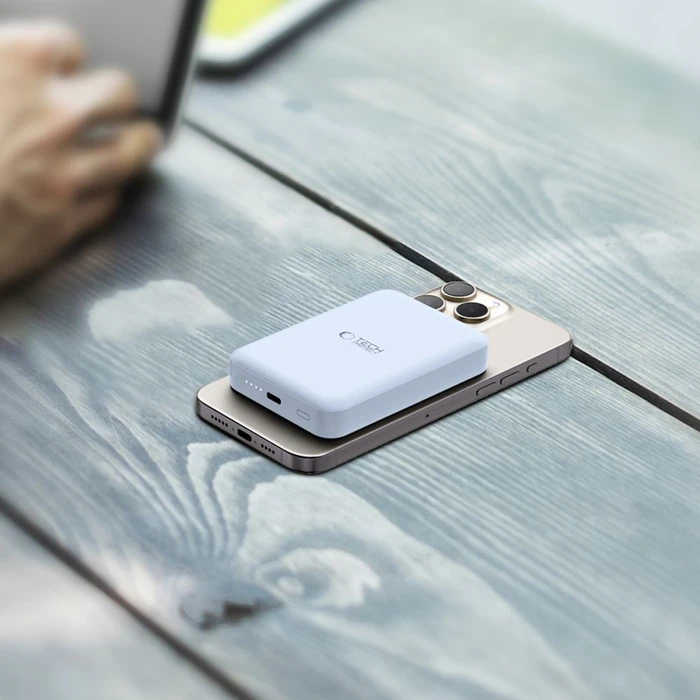 Tech-Protect LifeMag PB11 wireless powerbank MagSafe 15W 10000mah Blue
