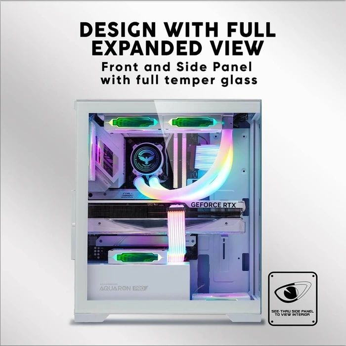 Κουτί Η/Υ Armaggeddon Full Atx Transparent Fish Tank Gaming Aquaron Pro Black