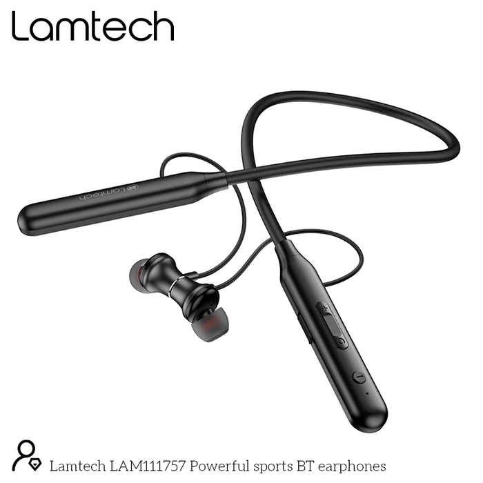 Bluetooth Handsfree Lamtech POWERFUL SPORTS Black