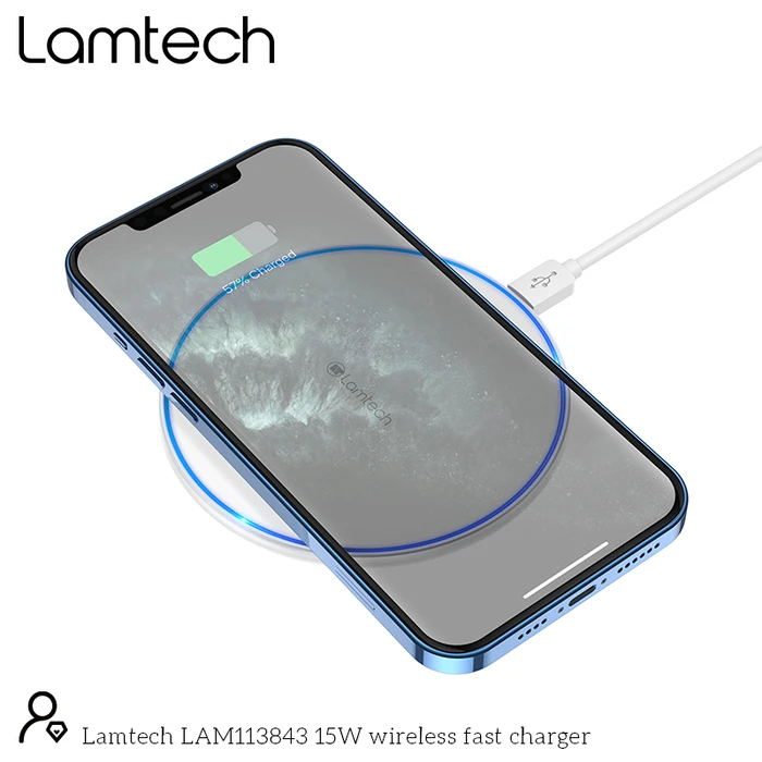 Ασύρματος Φορτιστής Lamtech FAST CHARGER 15W