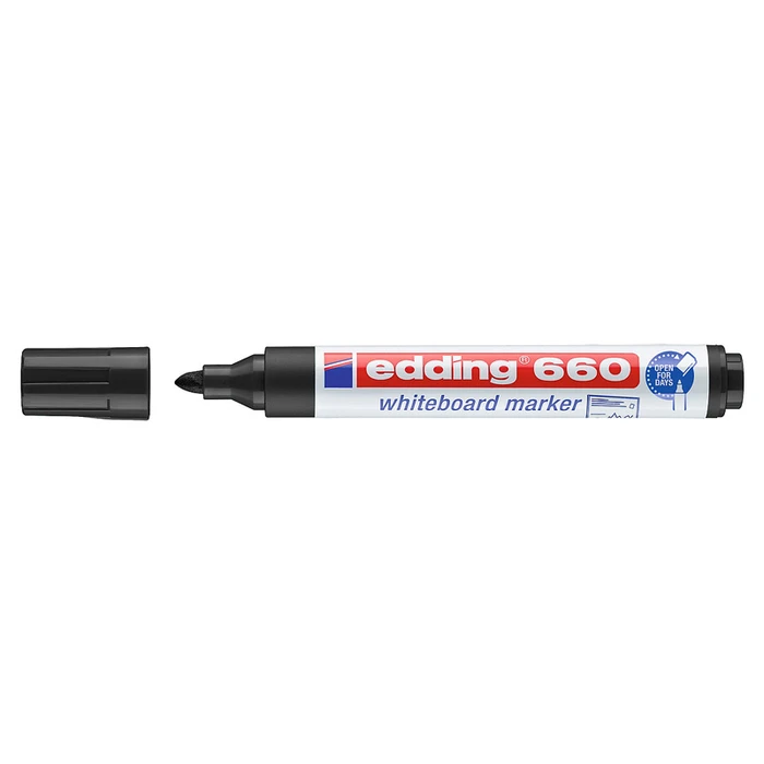 Μαρκαδόρος Ασπροπίνακα Edding 660 Επαναγεμιζόμενος Μαύρος