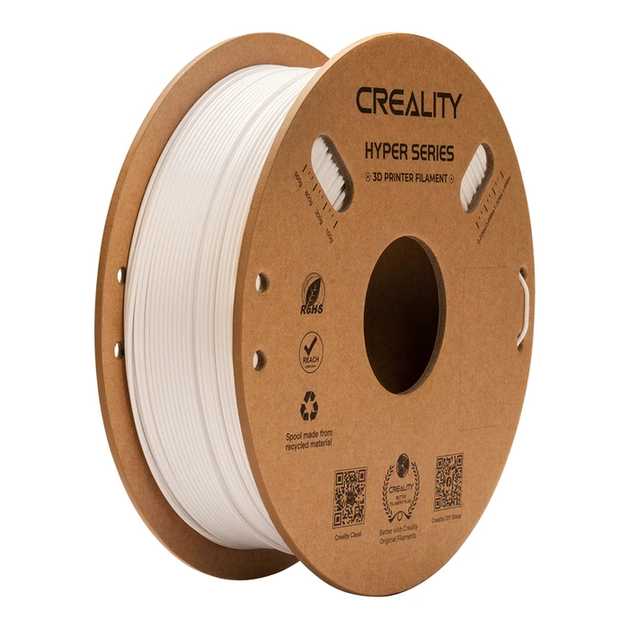 3D Printer Filament Creality Hyper-PETG White fast print, chemical sunlight resist. 1kg 1.75