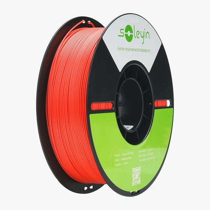 3D Printer Filament Creality Soleyin UltraPLA Strawberry Cream (Strawberry Milk) 1 kg Spool,1.75 mm