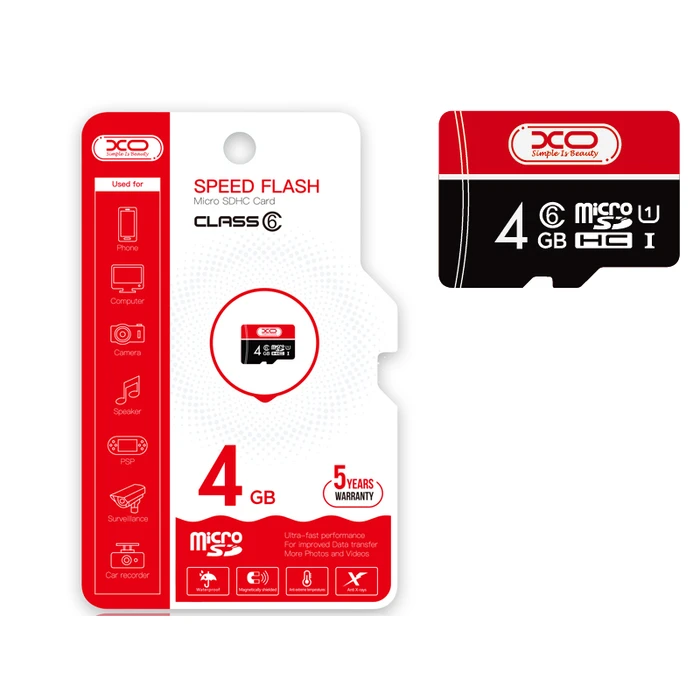 Κάρτα Μνήμης Micro SD 4GB XO CL10