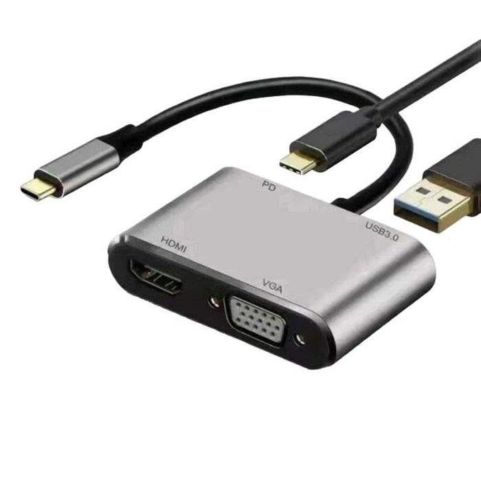Αντάπτορας HDMI ATC 4in1 VGA USB3.0 PD