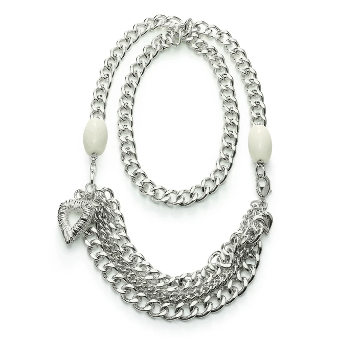 Γυναικείο Κολιέ Folli Follie 4N0F047W (70cm) Silver Plated Silver