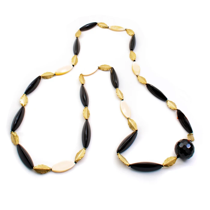 Γυναικείο Κολιέ Folli Follie 4N8S036Kw (60cm) Resin Black