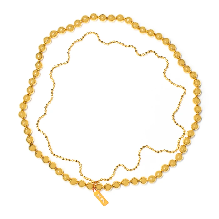 Γυναικείο Κολιέ Folli Follie 4N9A112Yy (42cm) από Ατσάλι Golden