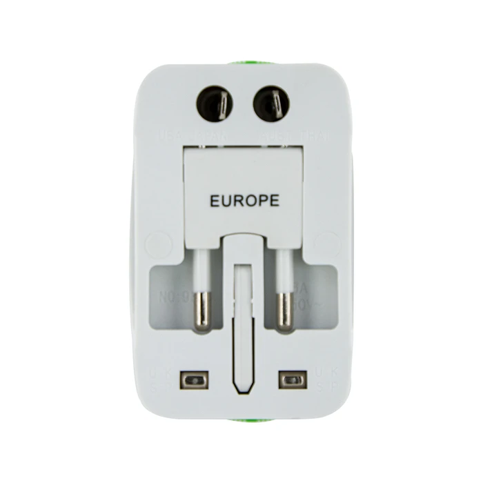 Lamtech LAM073050 Αντάπτορας Ταξιδίου Universal με 2 Θύρες USB