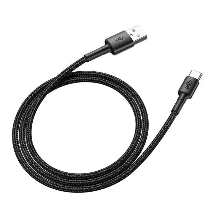 Καλώδιο USB QCY to Type-C braided Fast Charging & Data, 60W TPE+ high densidy 1,2m