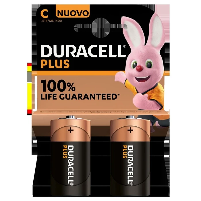 Duracell Plus Αλκαλική Μπαταρία C 1.5V 1τμχ S0458827