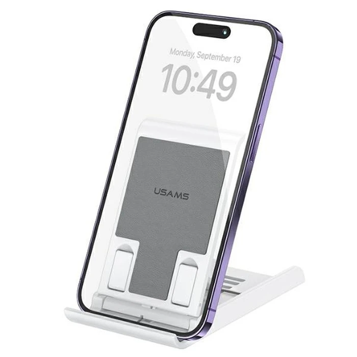 USAMS US-ZJ073 folding desk stand for phone/tablet white
