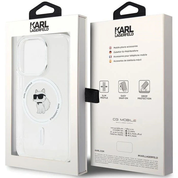 Karl Lagerfeld KLHMP13LHFCCNOT Apple iPhone 13 / 13 Pro hardcase IML Choupette MagSafe transparent