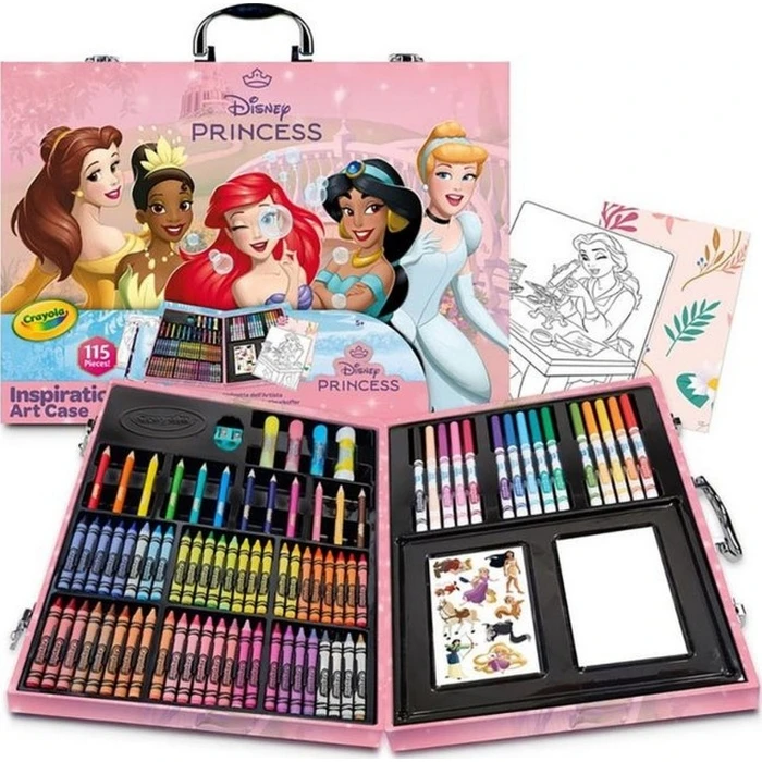 Crayola Σετ Τέχνης Πριγκίπισσες Disney σε Βαλιτσάκι 115 τεμ.