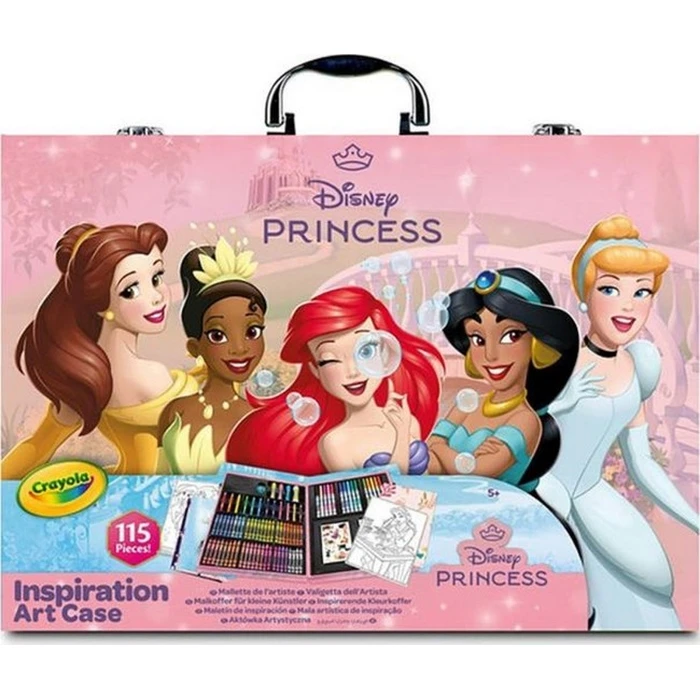 Crayola Σετ Τέχνης Πριγκίπισσες Disney σε Βαλιτσάκι 115 τεμ.