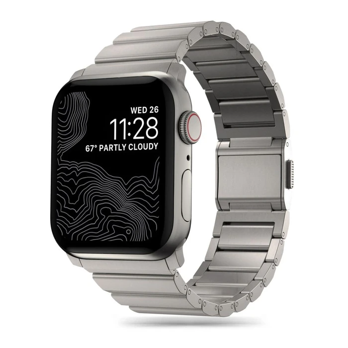 Belt Tech-Protect SteelBand Apple Watch 4/5/6/7/8/9/SE/Ultra 1/2 42/44/45/49mm titanium
