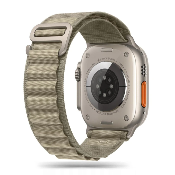 Belt Tech-Protect Nylon Pro Apple Watch 4/5/6/7/8/9/SE/Ultra 1/2 42/44/45/49mm titanium/olive