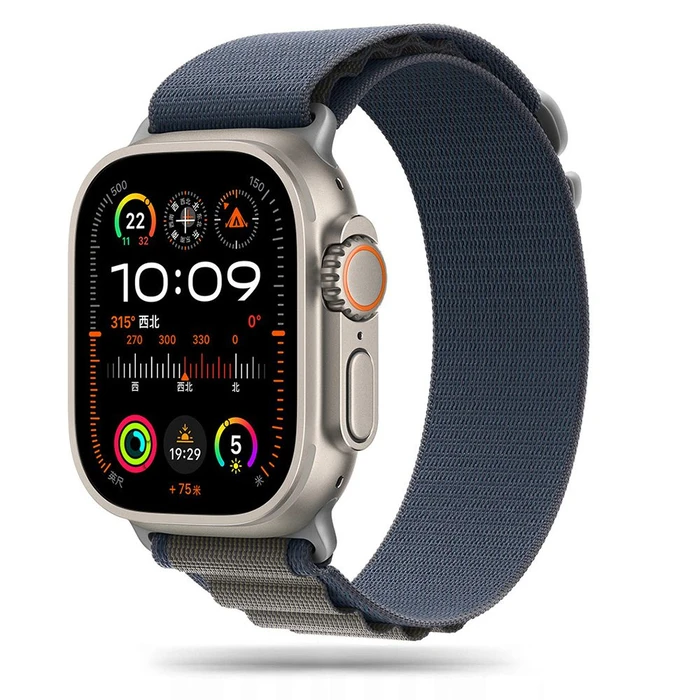 Belt Tech-Protect Nylon Pro Apple Watch 4/5/6/7/8/9/SE/Ultra 1/2 42/44/45/49mm navy/grey