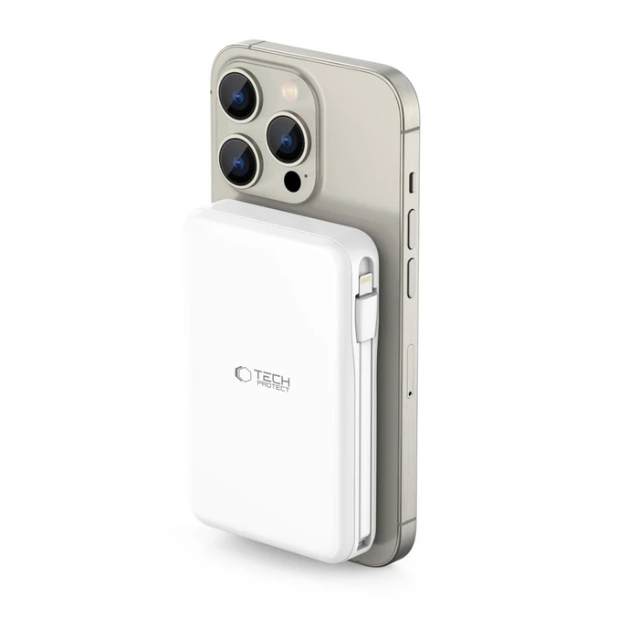 Tech-Protect PB31 Lifemag MagSafe powerbank 10000mAh White