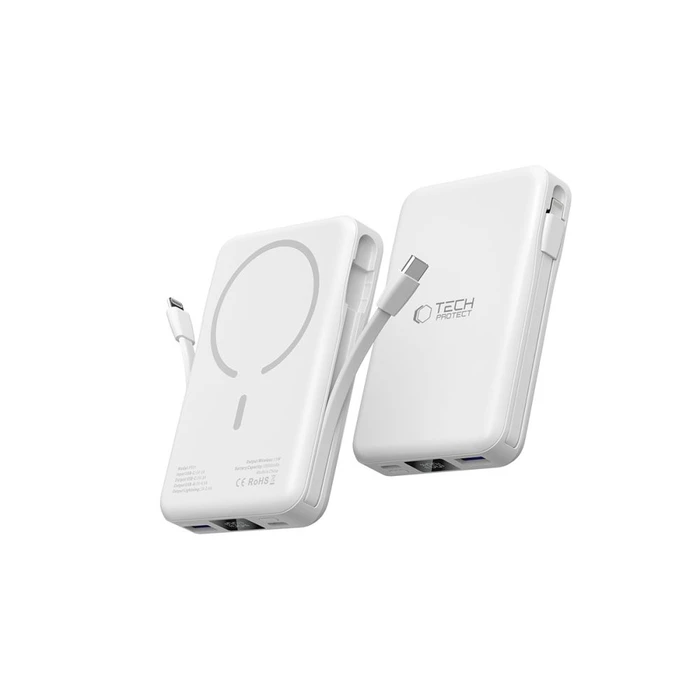 Tech-Protect PB31 Lifemag MagSafe powerbank 10000mAh White