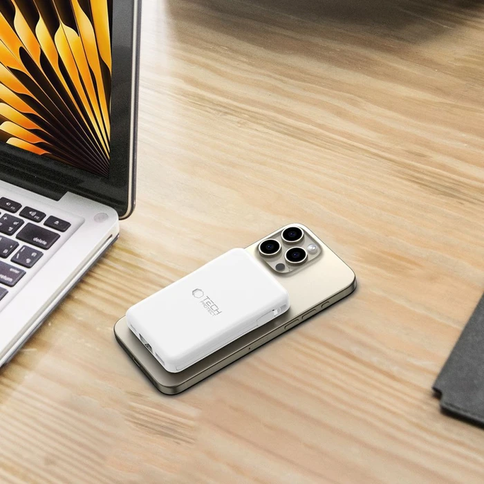 Tech-Protect PB31 Lifemag MagSafe powerbank 10000mAh White