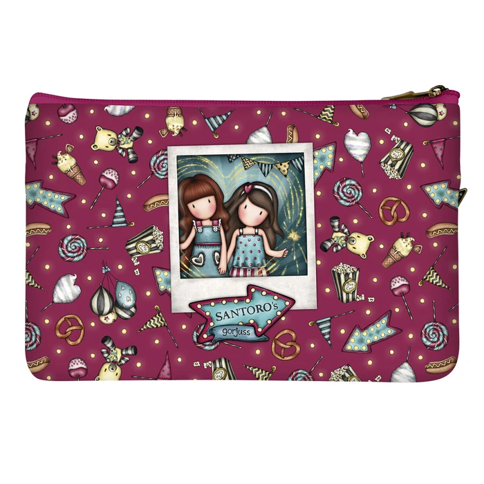 Κασετίνα Gorjuss Fireworks Μπορντό (23.4 x 15.5 x 1.5 cm)