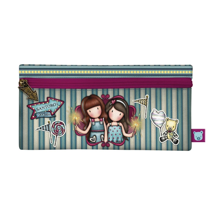 Κασετίνα Gorjuss Fireworks Μπορντό (22 x 11 x 1.5 cm)