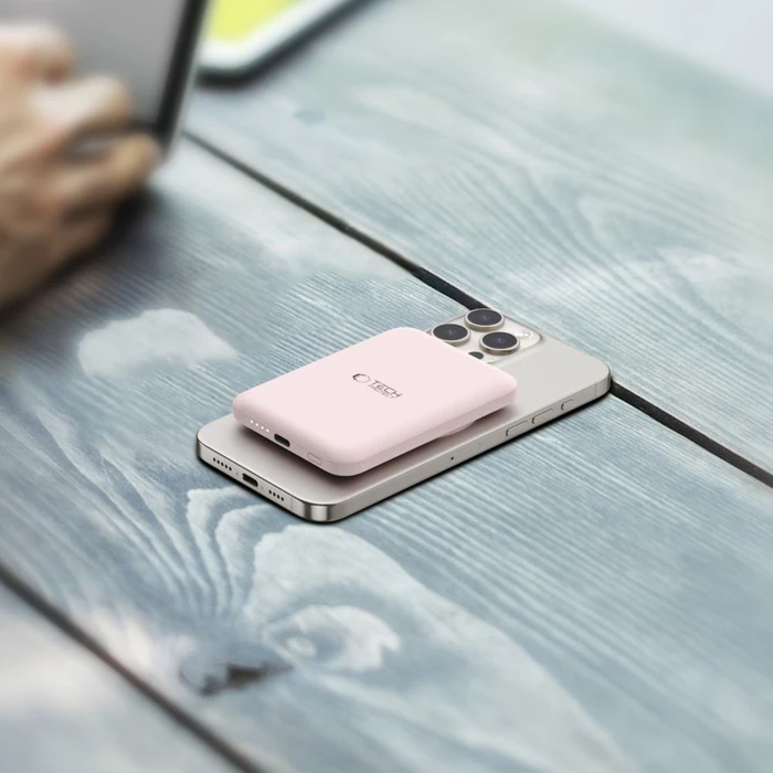 Tech-Protect PB10 LifeMag MagSafe powerbank 5000mAh Pink