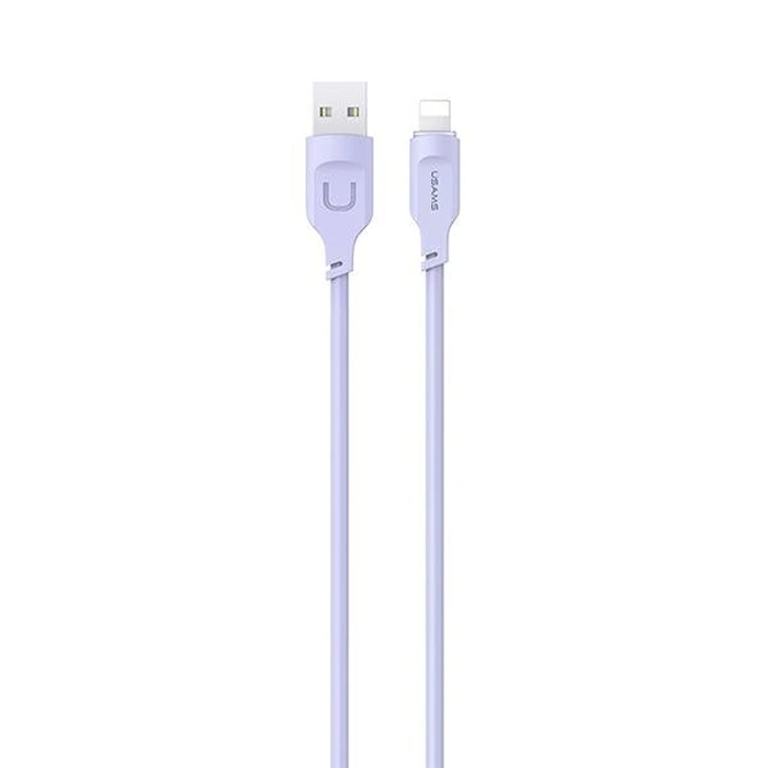 [CR] USAMS Lithe Series Cable USB/Lightning Fast Charging 2,4A 1,2m purple (US-SJ565)