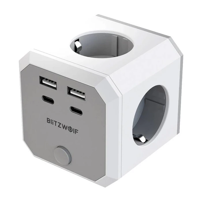 BlitzWolf PowerCube with 2 USB-A, USB-C and Switch BW-EC2