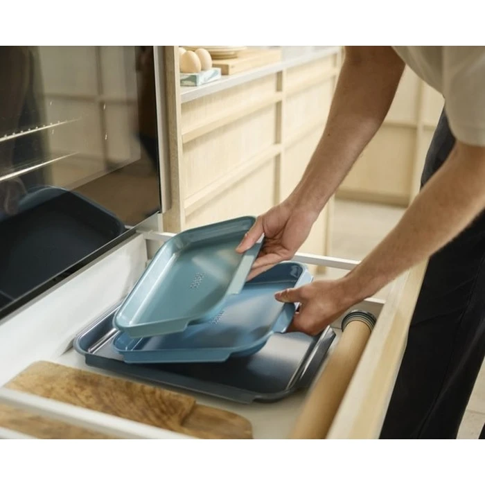 Joseph Joseph Nest Bake Non-Stick 3-Piece Blue Baking Tray Set (MPN 45064)