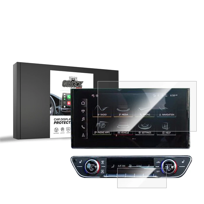 Ceramic GrizzGlass CarDisplay Protection Audi Q5 10,1" 2020-2024 [2in1]