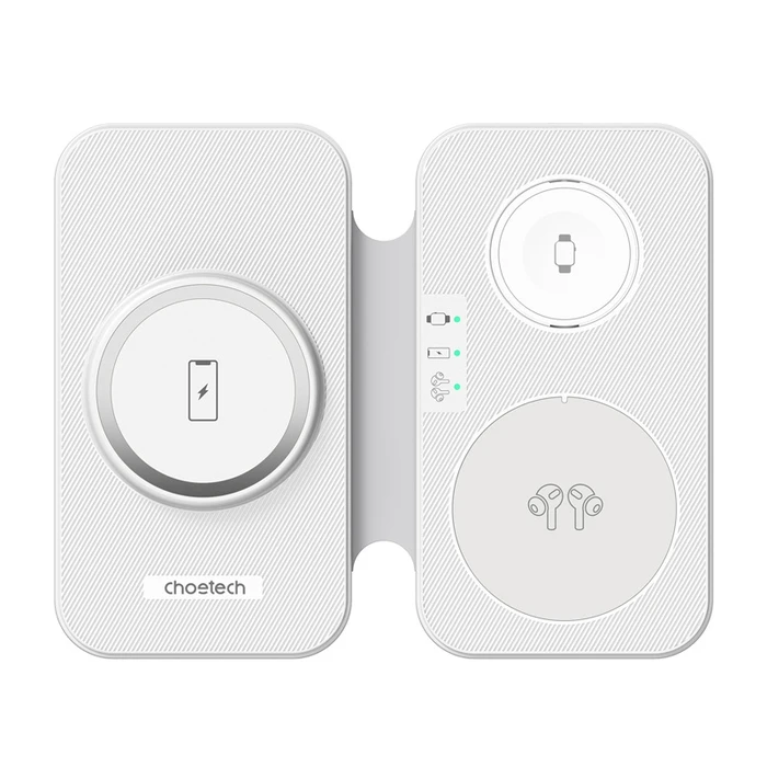 Ασύρματος Φορτιστής Choetech 3 σε 1 T616-F (Λευκό)