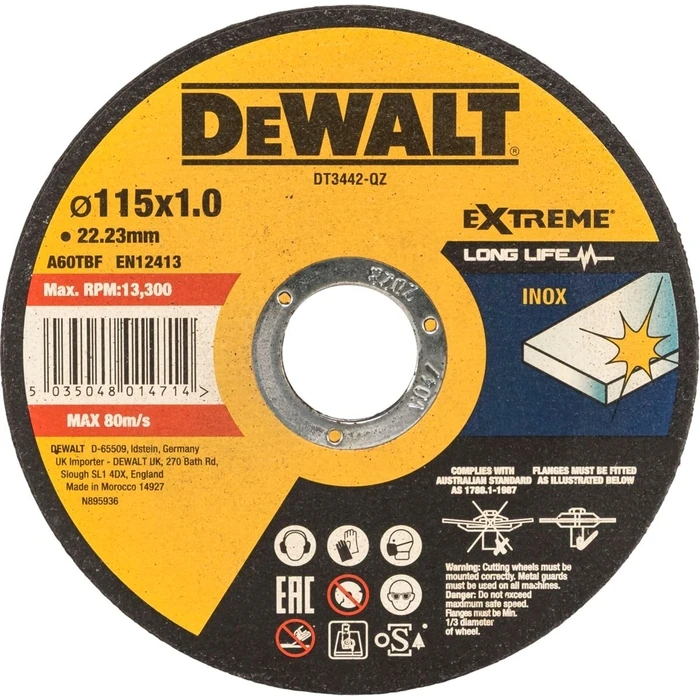 Dewalt DT3442-QZ EXTREME Τrennscheibe 115mm Δίσκος κοπής