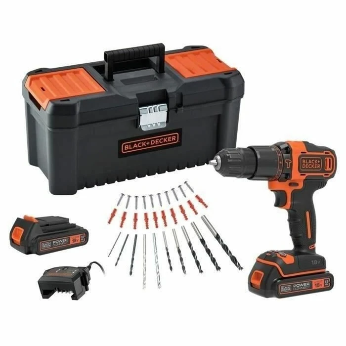 Ηλεκτρικό κατσαβίδι Black & Decker BDCHD18C2TA-QW 18V 