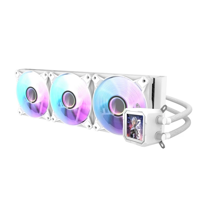 Darkflash DV360S Υδρόψυξη AIO CPU 360mm με 3 Ανεμιστήρες 120mm ARGB - Λευκή