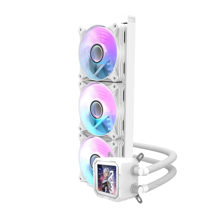 Darkflash DV360S Υδρόψυξη AIO CPU 360mm με 3 Ανεμιστήρες 120mm ARGB - Λευκή